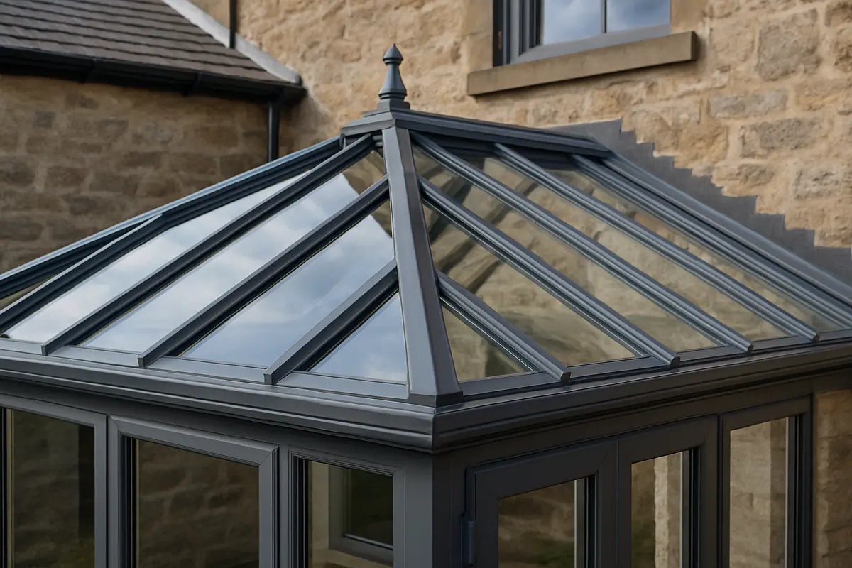 Argon-filled glass roof on a conservatory from the Ultimate Home Solutions gallery