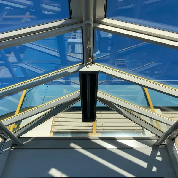 Conservatory roof glazing and opening roof vent
